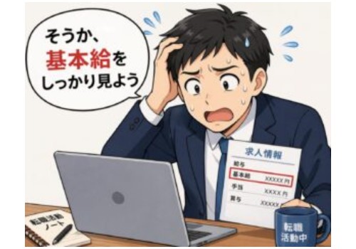 応募や内定後の年収比較で迷ったら基本給も見てみよう！